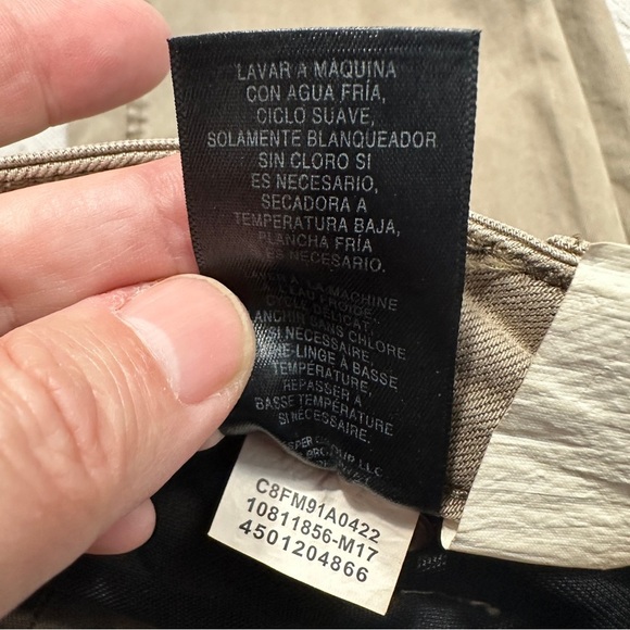 Jones New York Lexington Straight jeans, size 14, tan, stretch, office, date - Picture 5 of 12